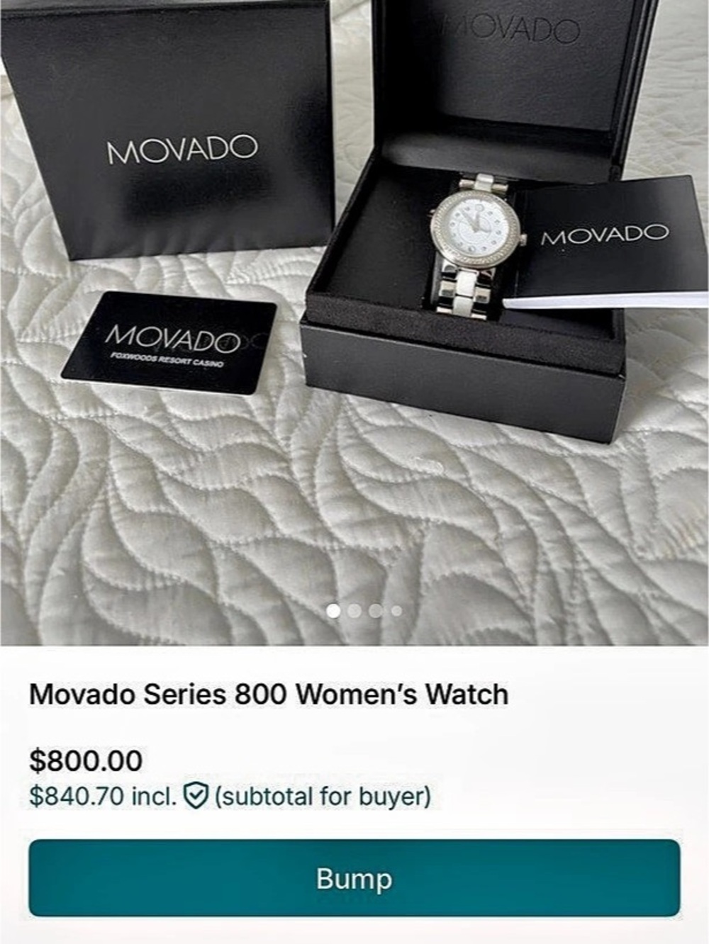 Movado Series 800 Women's Watch Women's Silver Watch